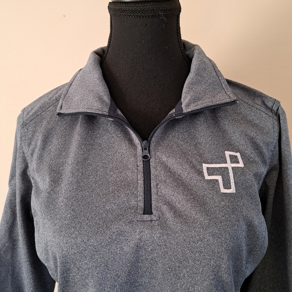 The North Face Quarter Zip Pullover Women's Medium Grey Mock Neck - Picture 8 of 10